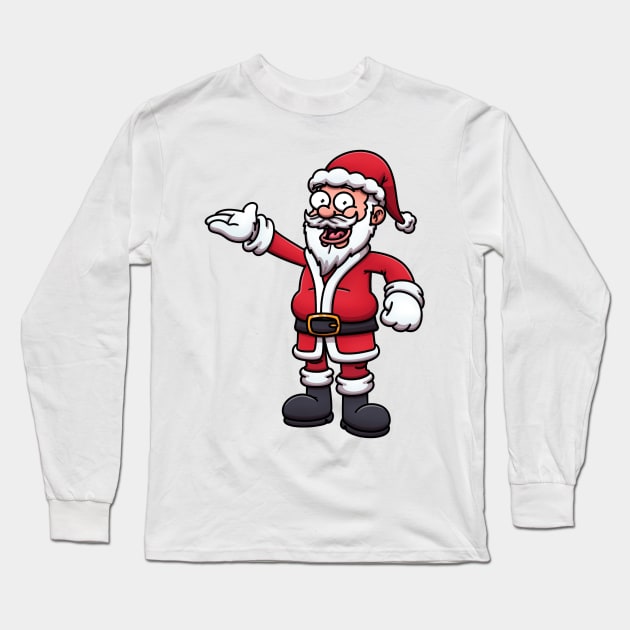 Friendly Santa Claus Long Sleeve T-Shirt by TheMaskedTooner